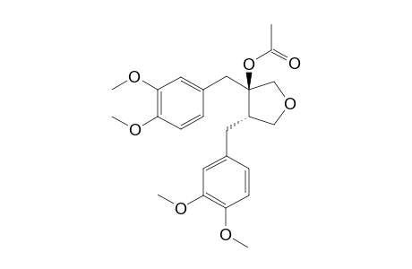 (3S,4S)-3,4-Bis(3,4-dimethyoxybenzyl)-3-acetoxytetrahydrofuran