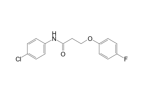 4'-chloro-3-(p-fluorophenoxy)propionanilide