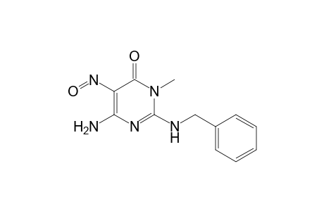 6-AMINO-2-(BENZYLAMINO)-3-METHYL-5-NITROSOPYRIMIDIN-4(3H)-ONE