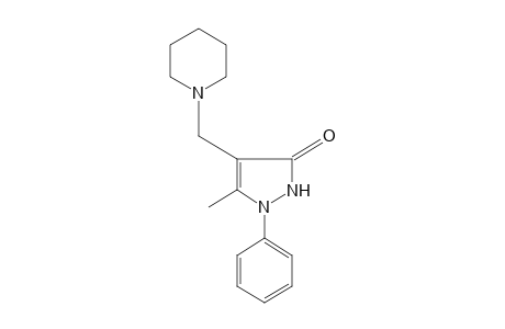 3-methyl-2-phenyl-4-(piperidinomethyl)-3-pyrazolin-5-one