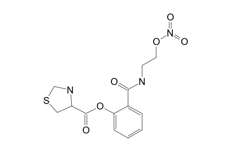 thiazolidine-4-carboxylic acid [2-(2-nitrooxyethylcarbamoyl)phenyl] ester