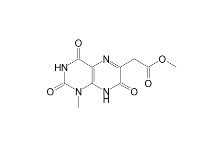 6-METHYLENECARBOXYMETHYL-1-METHYL-PTERIDINE-2,4,7(1H,3H,8H)-TRIONE