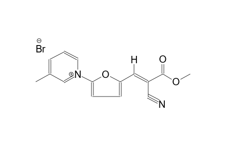 2-(2-METHOXYCARBONYL-2-CYANOVINYL)-5-(3-METHYLPYRIDINIO)FURAN BROMIDE