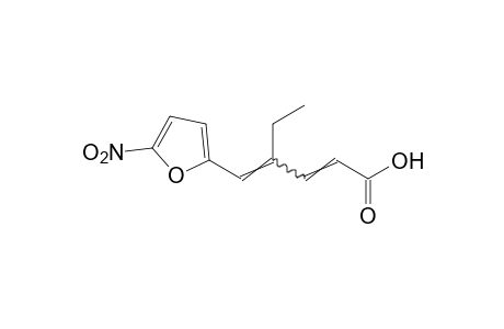 4-(5-nitrofurfurylidene)-2-hexenoic acid