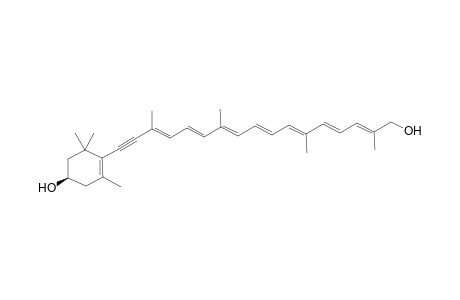 (1R)-3,5,5-trimethyl-4-[(3E,5E,7E,9E,11E,13E,15E)-3,7,12,16-tetramethyl-17-oxidanyl-heptadeca-3,5,7,9,11,13,15-heptaen-1-ynyl]cyclohex-3-en-1-ol