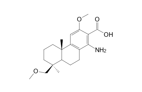 14-amino-12,19-dimethoxypodocarpa-8,11,13-triene-13-carboxylic acid