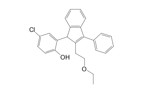 4-Chloro-2-(2-(2-ethoxyethyl)-3-phenyl-1H-inden-1-yl)phenol