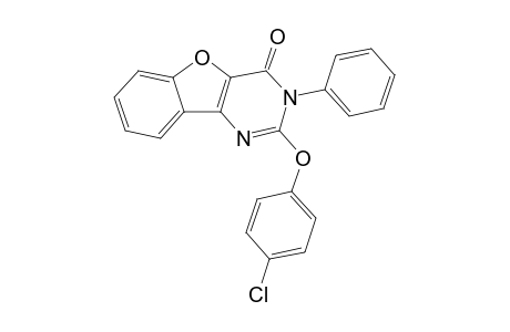 2-[4'-Chlorophenoxy]-3-phenylbenzofuro[3,2-d]pyrimidin-4(3H)-one