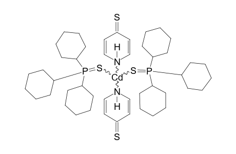 [BIS-(TRICYCLOHEXYL-THIOXO-LAMBDA(5)-PHOSPHONYL)]-[BIS-(1H-PYRIDINE-4-THIONE)]-CADMIUM-COMPLEX