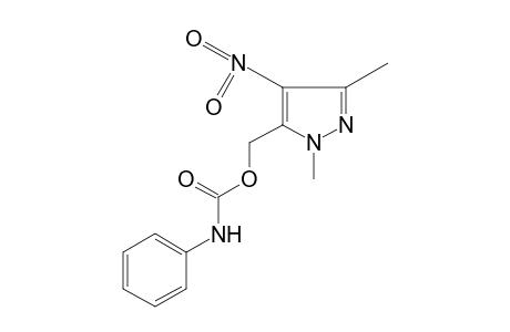 1,3-dimethyl-4-nitropyrazole-5-methanol, carbanilate (ester)