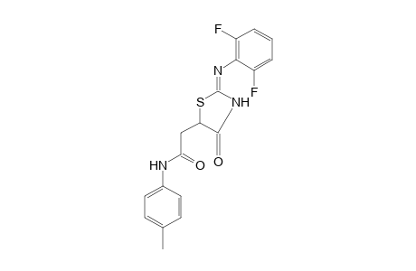 2-[(2,6-difluorophenyl)imino]-4-oxo-5-thiazolidineaceto-p-toluidide