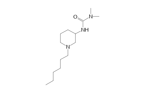 1,1-DIMETHYL-3-(1-HEXYL-3-PIPERIDYL)UREA