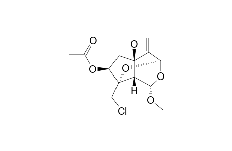 (1-S,3-R,5-R,7-S,8-R,9-S)-3,8-EPOXY-1-O-METHYL-5-HYDROXYVALECHLORINE