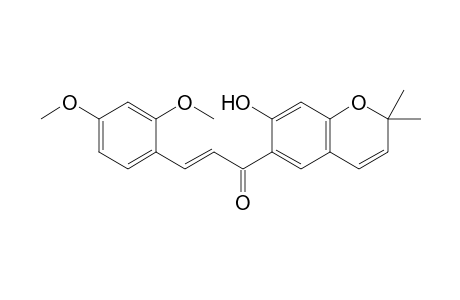 3-(2,4-DIMETHOXYPHENYL)-1-(2,2-DIMETHYL-7-HYDROXY-2H-1-BENZOPYRAN-6-YL)-2-PROPEN-1-ONE