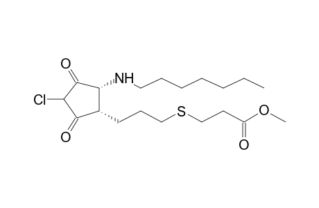 (+/-)-4-THIA-10-CHLORO-9,11-DIOXO-13-AZA-8,12-CIS-PROSTANOIC ACID,METHYL ESTER (ENOL+KETONE MIXTURE)