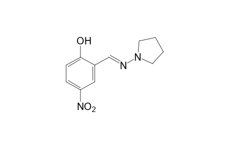 4-nitro-2-(N-1-pyrrolidinylformimidoyl)phenol