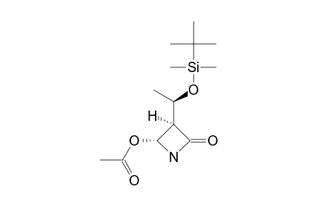 (3R,4R)-3-[(R)-1-(tert-butyldimethylsiloxy)ethyl]-4-hydroxy-2-azetidinone, acetate (ester)