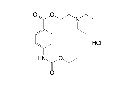 p-carboxycarbanilic acid, 2-di-ethylaminoethyl-N-ethylester, hydrochloride