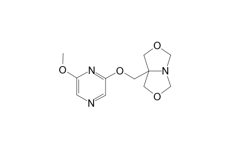 6-Methoxy-2-[(3,7-dioxa-r-1-azabicyclo[3.3.0]oct-c-5-yl)methoxy]pyrazine