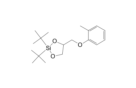 2,2-Di(t-butyl)-4-[(o-methylphenoxy)methyl]-2-sila-1,3-dioxacyclopentane