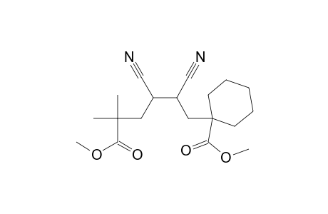 Cyclohexanehexanoic acid, .gamma.,.delta.-dicyano-1-(methoxycarbonyl)-.alpha.,.alpha.-dimethyl-, methyl ester