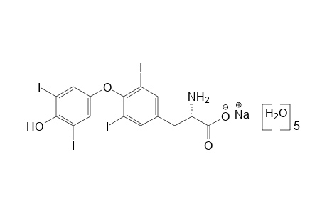 L-Thyroxine sodium salt pentahydrate