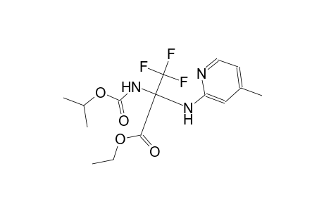 ethyl 3,3,3-trifluoro-2-[(isopropoxycarbonyl)amino]-2-[(4-methyl-2-pyridinyl)amino]propanoate