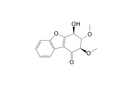 RIBISIN_C;(2-R,3-S,4-S)-2,3-DIMETHOXY--4-HYDROXY-3,4-DIHYDRO--1-(2-H)-DIBENZOFURANONE