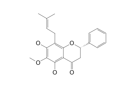 AGRANDOL;5,7-DIHYDROXY-6-METHOXY-8-PRENYLFLAVANONE