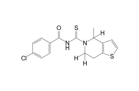 N-(p-chlorobenzoyl)-4-methyl-4,5,6,7-tetrahydrothiothieno[3,2-c]pyridine-5-carboxamide