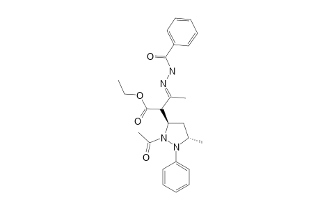 BENZOYLHYDRAZONE_OF_ALPHA-(1-ACETYL-2-PHENYL-3-METHYL-5-PYRAZOLIDINYL)-ACETOACETIC_ESTER;DIASTEREOMER_1