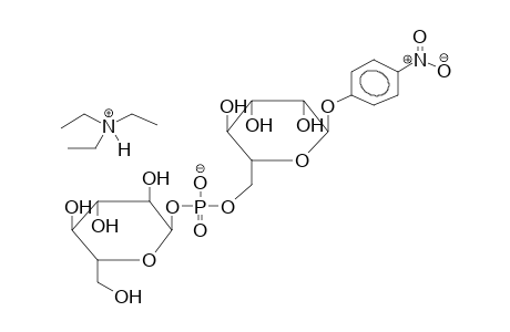 PARA-NITROPHENYL 6-O-(ALPHA-D-GLUCOPYRANOSYLPHOSPHORYL)-ALPHA-D-MANNOPYRANOSIDE, TRIETHYLAMMONIUM SALT