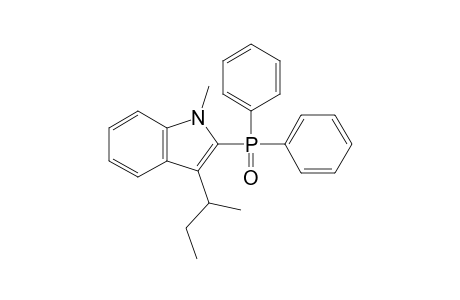 1-Methyl-2-diphenylphosphinoyl-3-(1-methylpropyl)indole