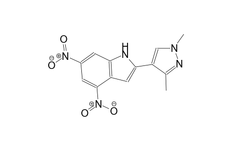 2-(1,3-dimethyl-1H-pyrazol-4-yl)-4,6-dinitro-1H-indole