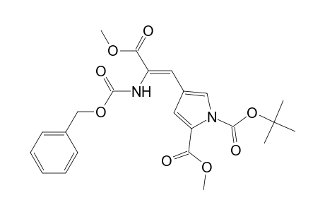 Methyl (Z)-2-benzyloxycarbonylamino-3-(N-t-butyloxycarbonyl-2-methoxycarbonyl-4-pyrrolyl)propenoate