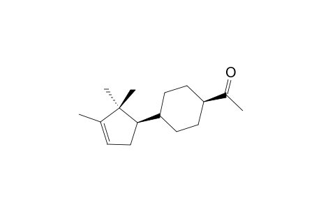 (-)-(R)-TRANS-1-[4-(2,2,3-TRIMETHYL-CYCLOPENT-3-ENYL)-CYCLOHEXYL]-ETHANONE