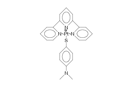 (4-Dimethylamino-thiophenolato)-(2,2':6',2'-terpyridine)-platinum(ii) cation