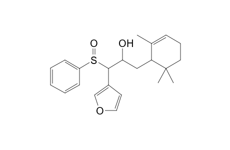 1-(3-Furyl)-1-(benzenesulfinyl)-3-(2,6,6-trimethyl-2cyclohexenyl)propan-2-ol