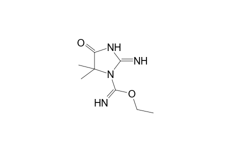 5,5-dimethyl-2-imino-4-oxo-1-imidazolidinecarboximidic acid, ethyl ester