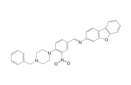 Benzene, 1-(3-dibenzofuranyliminomethyl)-4-(4-benzylpiperazin-1-yl)-3-nitro-