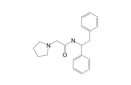 N-(1,2-diphenylethyl)-1-pyrrolidineacetamide