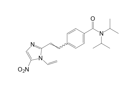 N,N-diisopropyl-p-[2-(5-nitro-1-vinylimidazol-2-yl)vinyl]benzamide