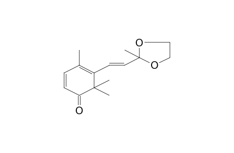 2,4-Cyclohexadien-1-one, 4,6,6-trimethyl-5-[2-(2-methyl-1,3-dioxolan-2-yl)ethenyl]-, (E)-