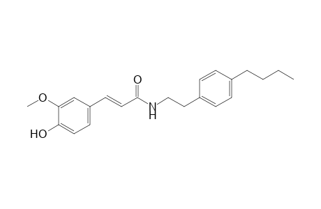 7'-(4'-HYDROXY-3'-METHOXYPHENYL)-N-[(4-BUTYLPHENYL)-ETHYL]-PROPENAMIDE