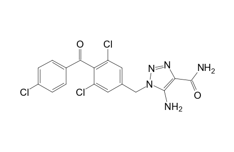 5-amino-1-[3,5-dichloro-4-(4-chlorobenzoyl)benzyl]-1H-1,2,3-triazole-4-carboxamide