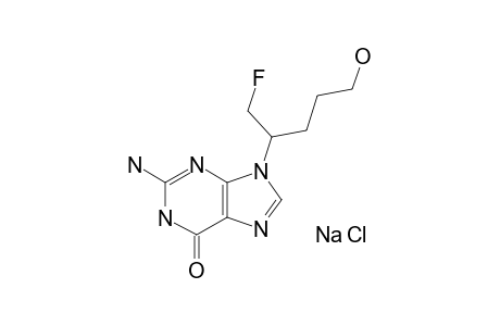 9-(1'-FLUORO-5'-HYDROXYPENTAN-2'-YL)-9H-GUANINE-SODIUM-CHLORIDE