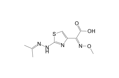 Acetic acid, 2-(2-isopropilidenhydrazinothiazol-4-yl)-2-methoximino-