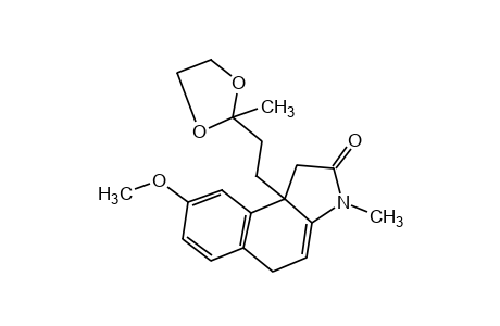 5,9b-dihydro-8-methoxy-3-methyl-9b-[2-(2-methyl-1,3-dioxoxlan-2-yl)ethyl]benz[e]indolin-2-one