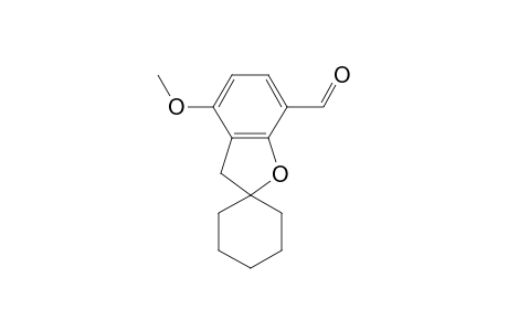 4-methoxyspiro[3H-1-benzofuran-2,1'-cyclohexane]-7-carbaldehyde