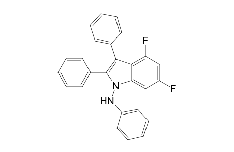 N-Anilino-2,3-diphenyl-4,6-difluoroindole